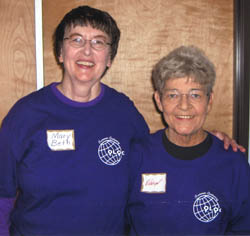 Mary Beth Brindley and Evelyn Hall