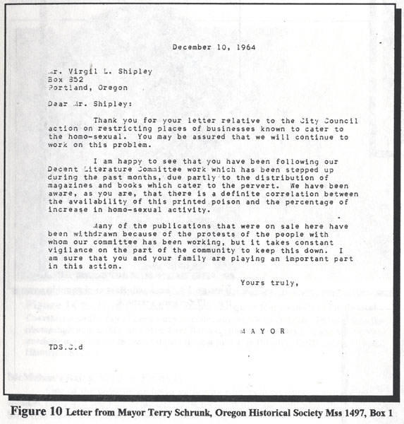 Terry Schrunk letter